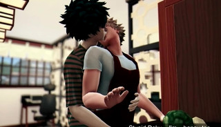 Hero's Breakfast - Izuku Midoriya x Katsuki Bakugo Sex in the Kitchen my Hero Academia - 3D