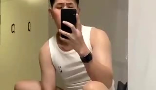Office staff jerk off and cum on the glass