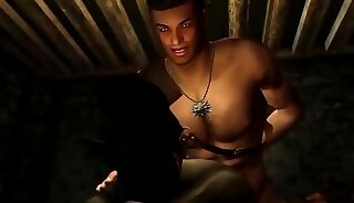 3D orc sex with human from Skyrim