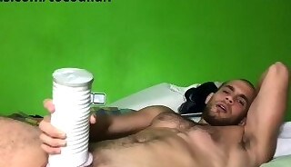 Hot and strong spanish boy fucks a male masturbator with passion