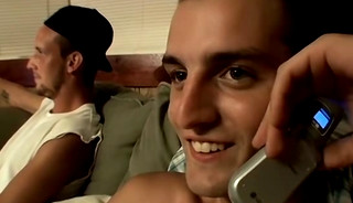 Straight jocks enjoy jerking their big penises off together