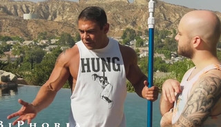 Pool Boy Hunk Shared with Boss   Curvy Wife - BiPhoria