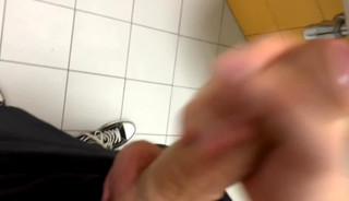 Hot Boy Jerkin off in Toilet at Gym (RISKY)/ almost Caught ! /hunks /cute