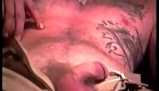 Tatted Straight White trash bear jacking