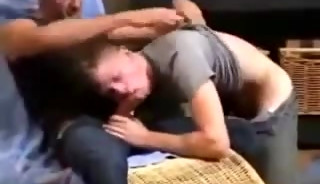 Daddy big dick barebacking his boy