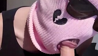 Hot Arabic guy plays with dildo and feet