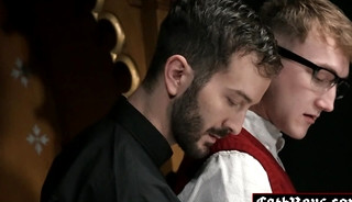 Explosive gay sex between Priest Tucker Barrett and Altar boy Colton Fox!