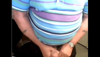 Grandpa strokes on cam