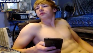 Nice Blond Twink Chat and Wank