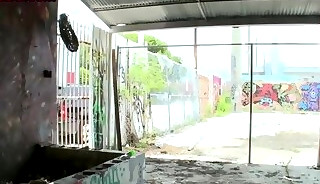 Black bottom drilled in threeway outdoor by dirty studs