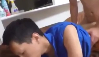 Threesome Anal An Asian Delivery Lad
