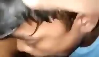 Teen bottom sucking two big dicks at once