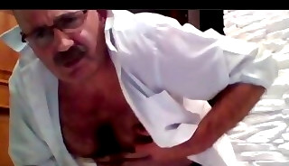 Dress daddy mustache want be fucked hard!