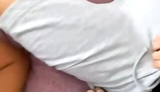 Cute Latin Teen sucks a big uncut cock