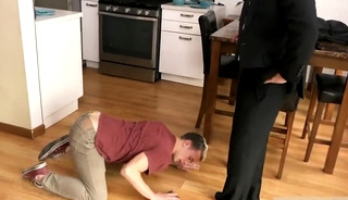 daddy Teaches His Little Pig Son A big Lesson