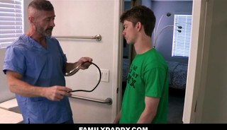 Doctor Stepdad Fuck Teaches Stepson Anatomy In Bathroom