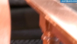 He rams his friend's big cock in the ass