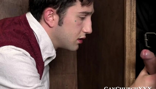 Kinky priest gets sucked by altar boy before hard drilling