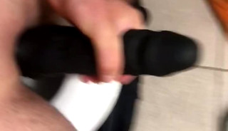 Playing in toilet at gym