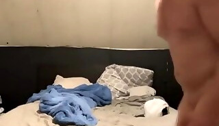 Jake red strip bedroom