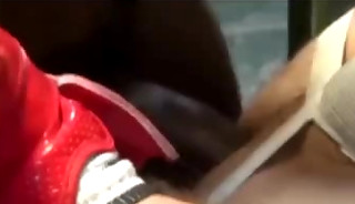 Interracial sling threesome