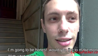 Latino Teen Blows Two Guys For Money