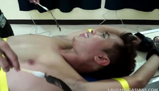 Gilbert Strapped Down and Tickled