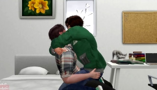 College Boyfriends Explore Each Others Bodies In Their Dorm: Sims 4