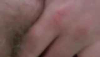 Wanking my big hard clit