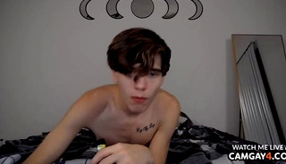 Two skinny guys fucking in the ass in live