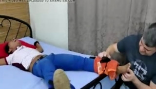 Russel likes to be held in bondage and to be fucked goo