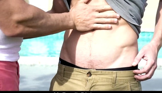 The Boy Pulls Out His Huge Cock, The Old Man Is Quick To Drop To His Knees - Fathers Day Spe