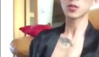 Chinese Stud Self Recording Masturbate