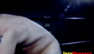 Wrestler dominates his lover as he plays with his huge cock