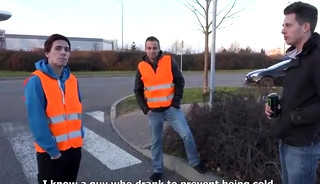 Bareback Fourway At The Parking