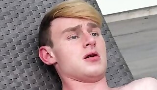 Teen Gay lets his neighbor Dolf bareback his tight wet ass