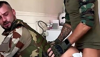 Military men fuck