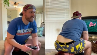 Gaming human-chair (Warning: Contains farting in some scenes)