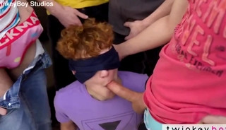 His first taste of cocks