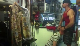 Oriental Punks Swallows Married White Thug Cum