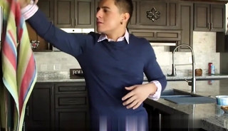 Big muscles flexing under compression spandex