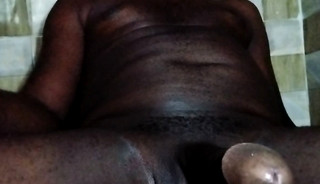 Dickmarley, horny wet black cock masturbating.