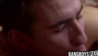 Passionate big cock teens in bareback action with a facial