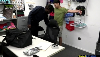 BBC LP officer interrogating two teen perps bareback