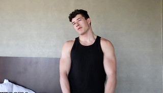 Tall STUD Brett Lucci Jerks His COCK