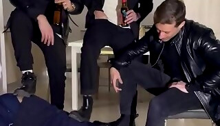 Three Italian Dom Boots Worship by Ugly Beta