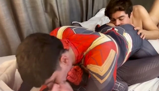 Three twinky Spider-Men