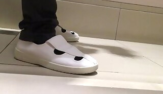 Captured Shadow Masturbation in Toilet