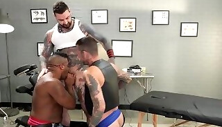 Micah Martinez Ryan Sebastian and Teddy Bryce in threesome