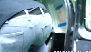 Helpless young man raw impaled by his stepdad outdoors